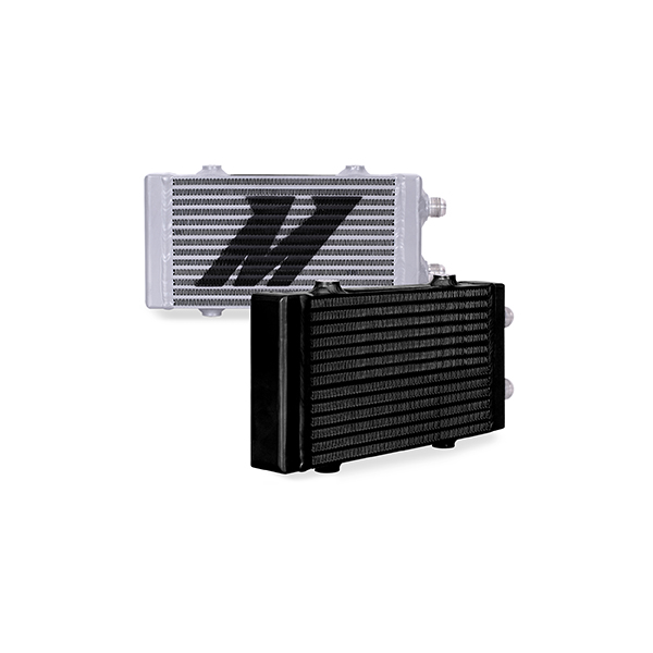 Mishimoto — Mishimoto Universal Small Bar and Plate Dual Pass Black Oil Cooler - view 19